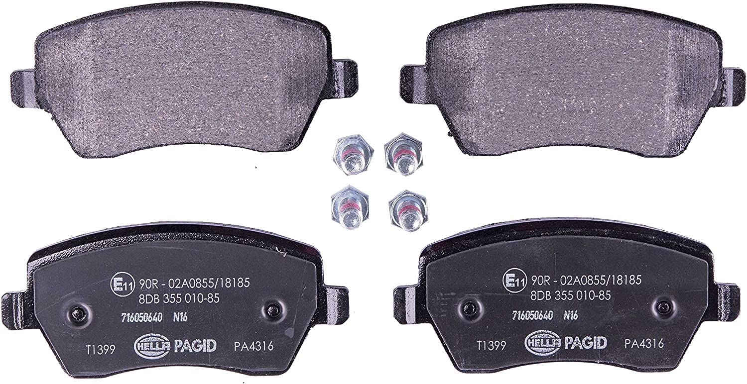 HELLA PAGID 8DB 355 010-851 Bremsbelagsatz - T1399 - Dicke/Stärke: 17.3mm - Bremssystem: Lucas - nicht für Verschleißwarnanzeiger vorbereitet - für u.a. DACIA / LADA / MERCEDES-BENZ / NISSAN HELLA PAGID 8DB 355 010-851 Bremsbelagsatz - T1399 - Dicke/Stärke: 17.3mm - Bremssystem: Lucas - nicht für Verschleißwarnanzeiger vorbereitet - für u.a. DACIA / LADA / MERCEDES-BENZ / NISSAN von Hella