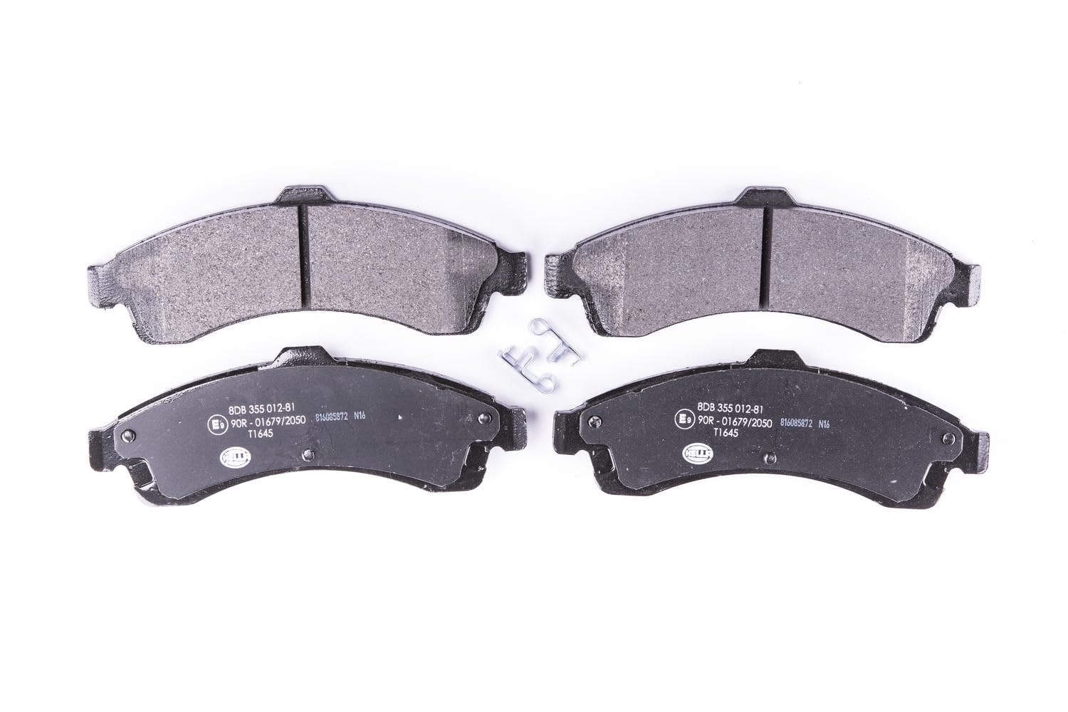 HELLA PAGID 8DB 355 012-811 Bremsbelagsatz - T1645 - Dicke/Stärke: 16.8mm - mit akustischer Verschleißwarnung - für u.a. BUICK / CHEVROLET / GMC / ISUZU / SAAB HELLA PAGID 8DB 355 012-811 Bremsbelagsatz - T1645 - Dicke/Stärke: 16.8mm - mit akustischer Verschleißwarnung - für u.a. BUICK / CHEVROLET / GMC / ISUZU / SAAB von Hella