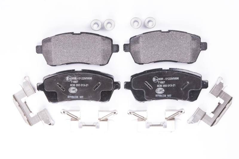 HELLA PAGID 8DB 355 013-211 Bremsbelagsatz - T1687 - Dicke/Stärke: 17.6mm - Bremssystem: Lucas - nicht für Verschleißwarnanzeiger vorbereitet - für u.a. FORD / TOYOTA HELLA PAGID 8DB 355 013-211 Bremsbelagsatz - T1687 - Dicke/Stärke: 17.6mm - Bremssystem: Lucas - nicht für Verschleißwarnanzeiger vorbereitet - für u.a. FORD / TOYOTA von Hella