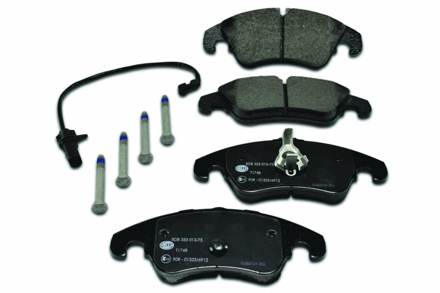 HELLA Bremsbeläge vorne - inkl. Warnkontakt - vier Bremsbeläge pro Set - T1748 - für u.a. AUDI - 8DB 355 013-751 HELLA Bremsbeläge vorne - inkl. Warnkontakt - vier Bremsbeläge pro Set - T1748 - für u.a. AUDI - 8DB 355 013-751 von Hella