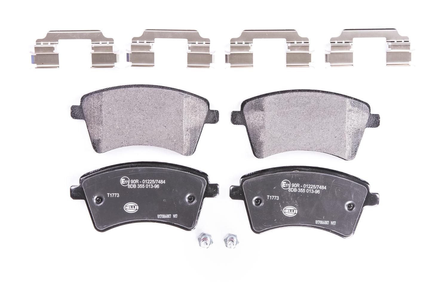 HELLA Bremsbeläge vorne - nicht für Verschleißwarnanzeiger vorbereitet - vier Bremsbeläge pro Set - T1773 - für u.a. MERCEDES-BENZ / RENAULT - 8DB 355 013-961 HELLA Bremsbeläge vorne - nicht für Verschleißwarnanzeiger vorbereitet - vier Bremsbeläge pro Set - T1773 - für u.a. MERCEDES-BENZ / RENAULT - 8DB 355 013-961 von Hella