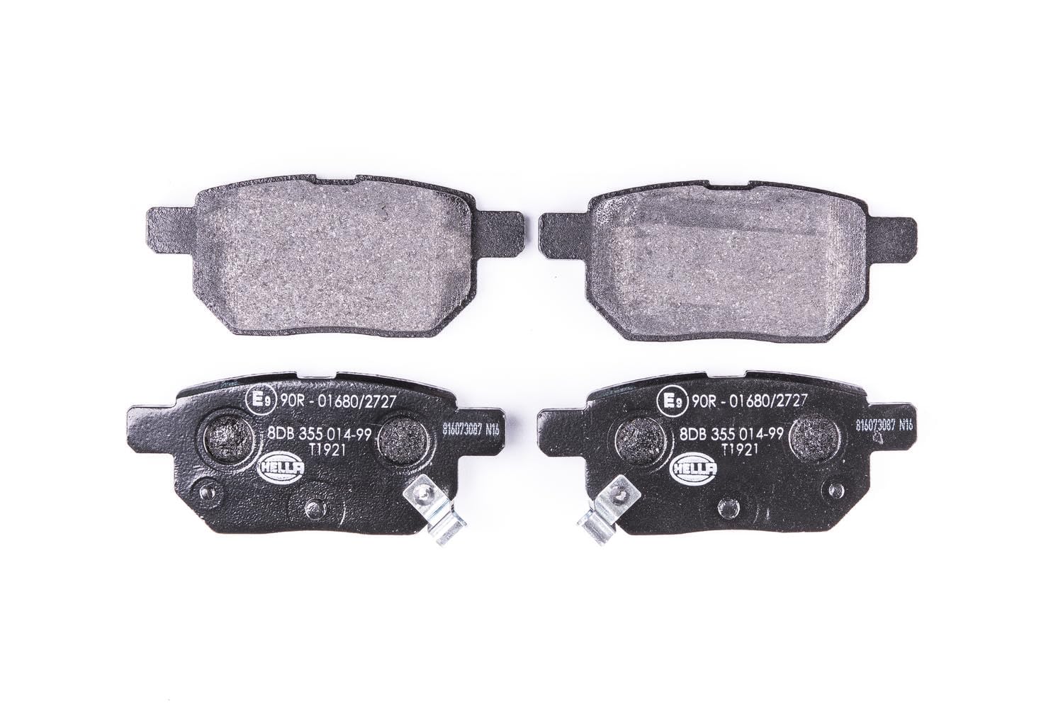 HELLA Bremsbeläge hinten - mit akustischer Verschleißwarnung - vier Bremsbeläge pro Set - T1921 - für u.a. DAIHATSU / LEXUS / SCION / TOYOTA - 8DB 355 014-991 HELLA Bremsbeläge hinten - mit akustischer Verschleißwarnung - vier Bremsbeläge pro Set - T1921 - für u.a. DAIHATSU / LEXUS / SCION / TOYOTA - 8DB 355 014-991 von Hella