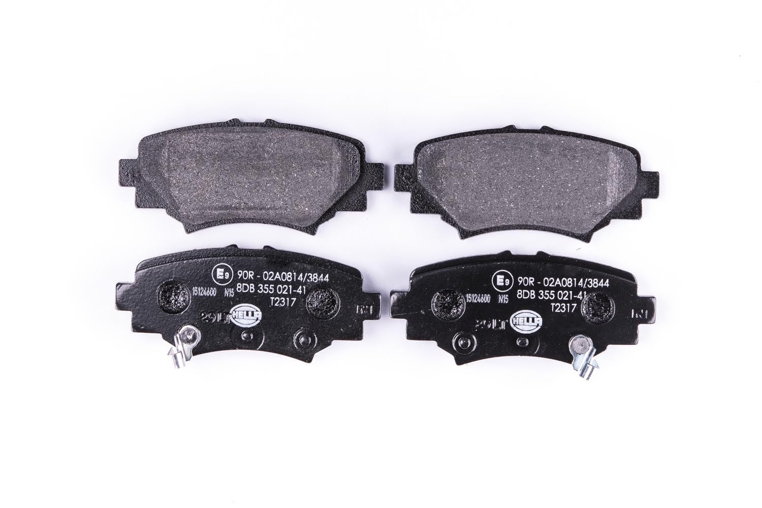 HELLA PAGID 8DB 355 021-411 Bremsbelagsatz - T2317 - Dicke/Stärke: 13.8mm - mit akustischer Verschleißwarnung - für u.a. MAZDA HELLA PAGID 8DB 355 021-411 Bremsbelagsatz - T2317 - Dicke/Stärke: 13.8mm - mit akustischer Verschleißwarnung - für u.a. MAZDA von Hella