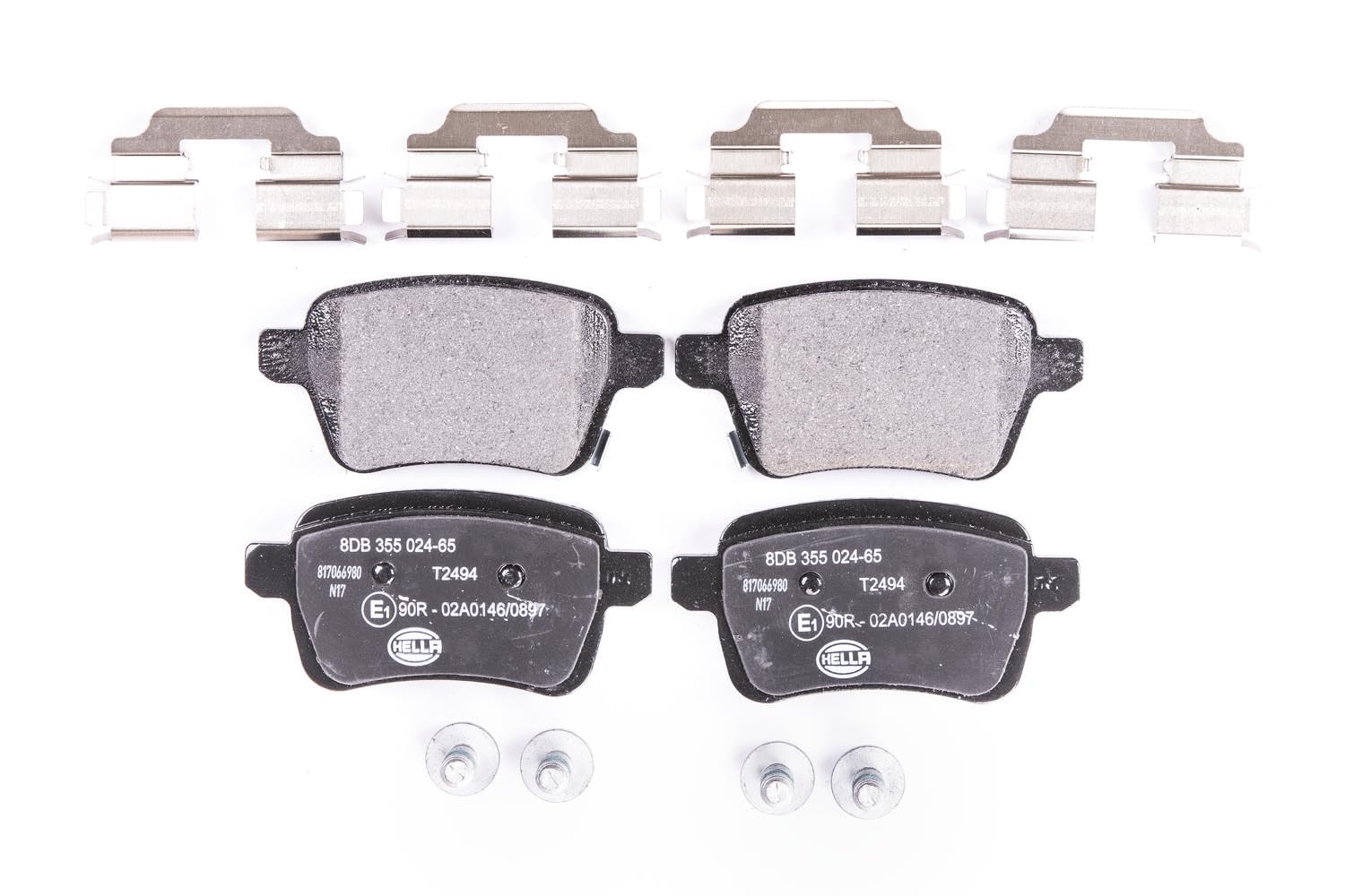 HELLA Bremsbeläge hinten - nicht für Verschleißwarnanzeiger vorbereitet - vier Bremsbeläge pro Set - T2494 - für u.a. OPEL / VAUXHALL - 8DB 355 024-651 HELLA Bremsbeläge hinten - nicht für Verschleißwarnanzeiger vorbereitet - vier Bremsbeläge pro Set - T2494 - für u.a. OPEL / VAUXHALL - 8DB 355 024-651 von Hella