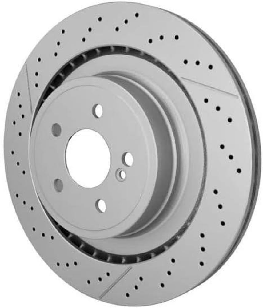 HELLA 8DD 355 126-871 Bremsscheibe - 55838PRO_HC - hochgekohlt - beschichtet - 360mm - 26mm - innenbelüftet/gelocht/geschlitzt - für u.a. MERCEDES-BENZ HELLA 8DD 355 126-871 Bremsscheibe - 55838PRO_HC - hochgekohlt - beschichtet - 360mm - 26mm - innenbelüftet/gelocht/geschlitzt - für u.a. MERCEDES-BENZ von Hella
