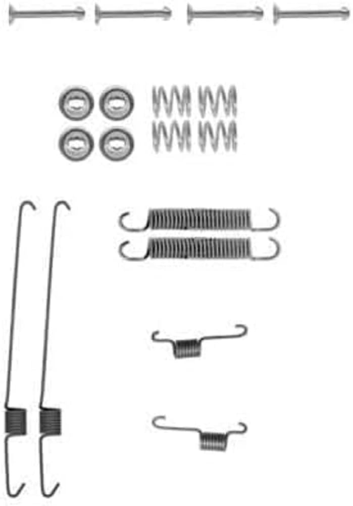 HELLA PAGID 8DZ 355 200-001 Zubehörsatz, Bremsbacken - X0001 - Bremssystem: ATE - für u.a. DAIHATSU / PERODUA von Hella