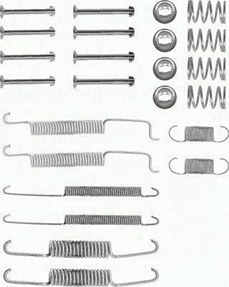 HELLA PAGID 8DZ 355 200-011 Zubehörsatz, Bremsbacken - X0014 - Bremssystem: Teves - für u.a. AUDI / SEAT / VOLKSWAGEN von Hella