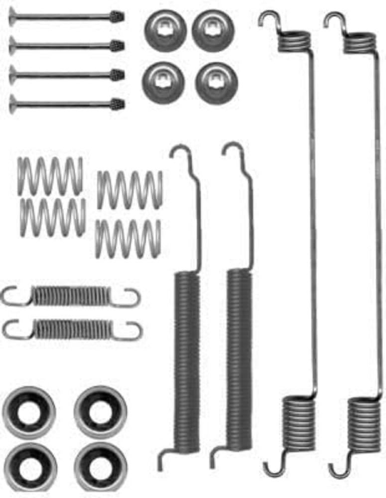 HELLA PAGID 8DZ 355 200-781 Zubehörsatz, Bremsbacken - X0134 - Bremssystem: Tokico - für u.a. INFINITI / NISSAN von Hella