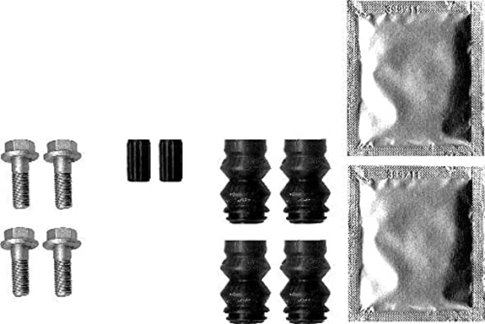 HELLA PAGID 8DZ 355 201-571 Zubehörsatz, Bremssattel - K0335 - Bremssystem: Bosch - für u.a. ABARTH / ALFA ROMEO / CITROEN / FIAT von Hella