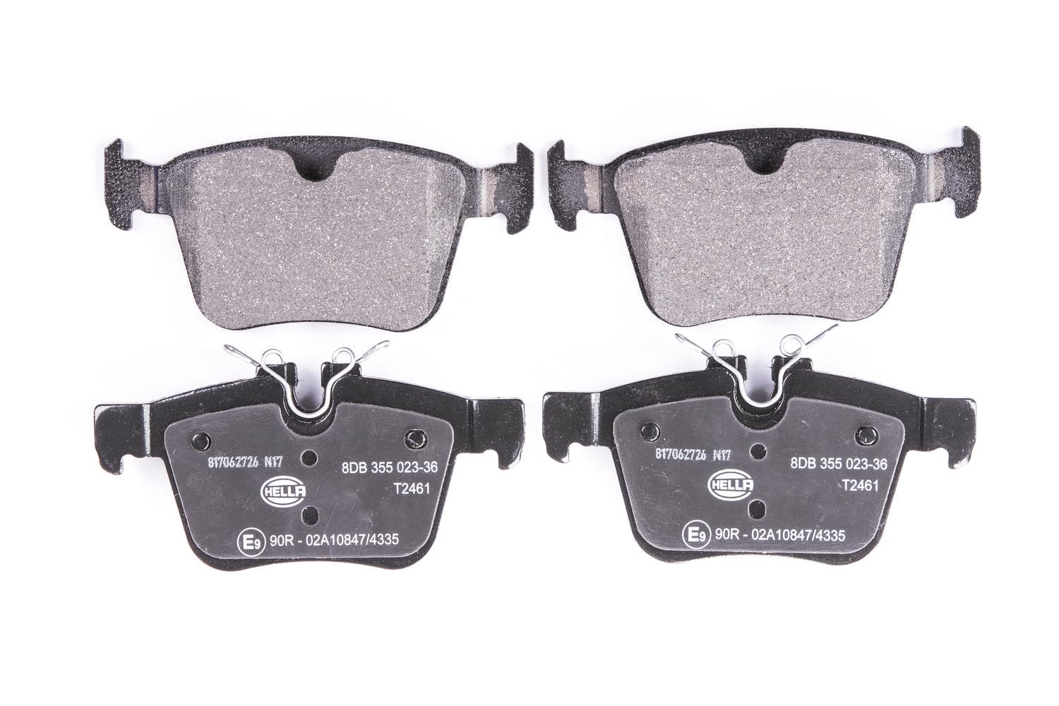 HELLA Bremsbeläge hinten - für Verschleißwarnanzeiger vorbereitet - vier Bremsbeläge pro Set - T2461 - für u.a. JAGUAR / LAND ROVER / VOLVO / VOLVO ASIA - 8DB 355 023-361 HELLA Bremsbeläge hinten - für Verschleißwarnanzeiger vorbereitet - vier Bremsbeläge pro Set - T2461 - für u.a. JAGUAR / LAND ROVER / VOLVO / VOLVO ASIA - 8DB 355 023-361 von Hella