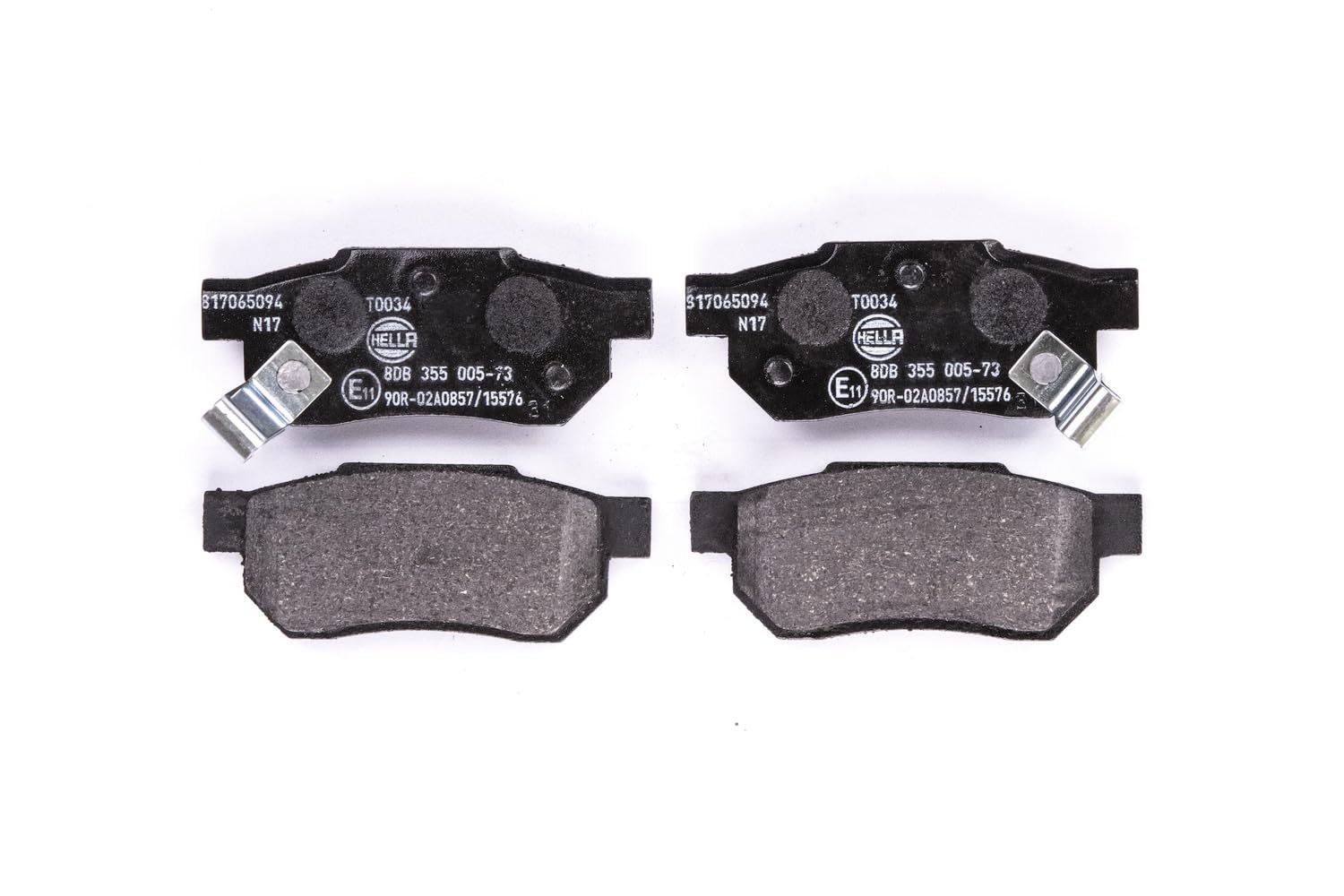 HELLA Bremsbeläge hinten - mit akustischer Verschleißwarnung - vier Bremsbeläge pro Set - T0034 - für u.a. ACURA / HONDA / MG / ROVER / SUZUKI - 8DB 355 005-731 HELLA Bremsbeläge hinten - mit akustischer Verschleißwarnung - vier Bremsbeläge pro Set - T0034 - für u.a. ACURA / HONDA / MG / ROVER / SUZUKI - 8DB 355 005-731 von Hella