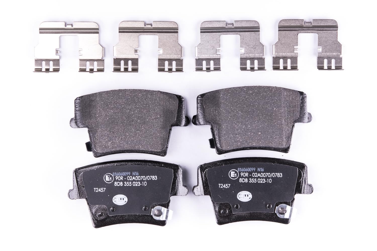 HELLA Bremsbeläge hinten - mit akustischer Verschleißwarnung - vier Bremsbeläge pro Set - T2457 - für u.a. CHRYSLER / DODGE - 8DB 355 023-101 HELLA Bremsbeläge hinten - mit akustischer Verschleißwarnung - vier Bremsbeläge pro Set - T2457 - für u.a. CHRYSLER / DODGE - 8DB 355 023-101 von Hella