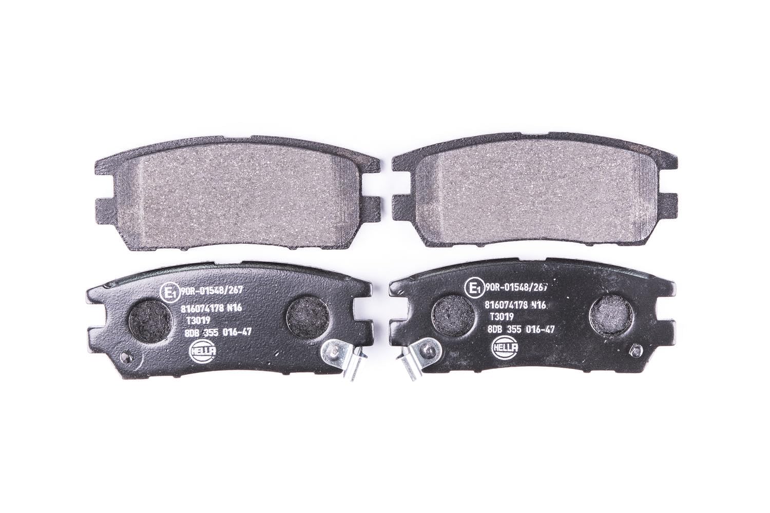 HELLA Bremsbeläge hinten - mit akustischer Verschleißwarnung - vier Bremsbeläge pro Set - T3019 - für u.a. MITSUBISHI - 8DB 355 016-471 HELLA Bremsbeläge hinten - mit akustischer Verschleißwarnung - vier Bremsbeläge pro Set - T3019 - für u.a. MITSUBISHI - 8DB 355 016-471 von Hella