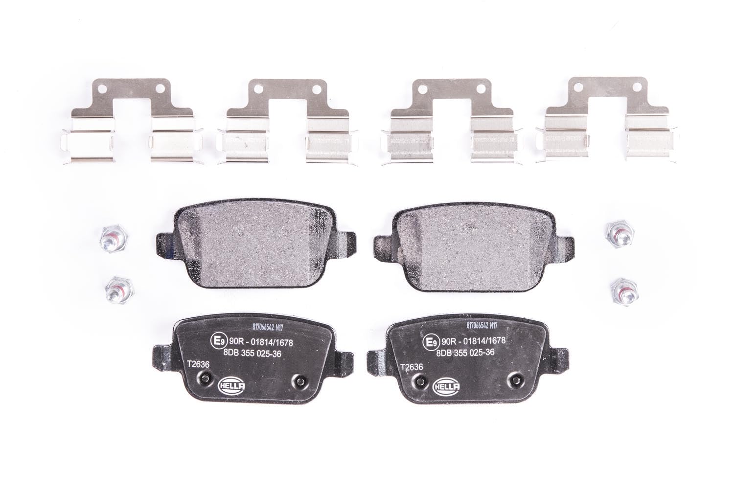 HELLA Bremsbeläge hinten - nicht für Verschleißwarnanzeiger vorbereitet - vier Bremsbeläge pro Set - T2636 - für u.a. FORD / LAND ROVER / VOLVO - 8DB 355 025-361 HELLA Bremsbeläge hinten - nicht für Verschleißwarnanzeiger vorbereitet - vier Bremsbeläge pro Set - T2636 - für u.a. FORD / LAND ROVER / VOLVO - 8DB 355 025-361 von Hella