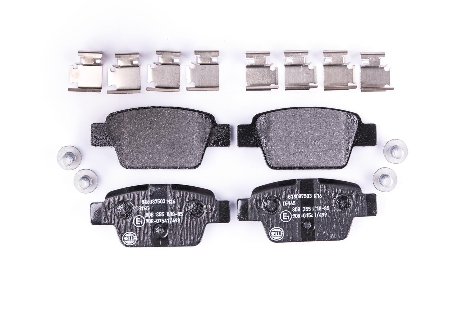 HELLA Bremsbeläge hinten - nicht für Verschleißwarnanzeiger vorbereitet - vier Bremsbeläge pro Set - T5165 - für u.a. ALFA ROMEO / CHRYSLER / FIAT / LANCIA - 8DB 355 018-851 HELLA Bremsbeläge hinten - nicht für Verschleißwarnanzeiger vorbereitet - vier Bremsbeläge pro Set - T5165 - für u.a. ALFA ROMEO / CHRYSLER / FIAT / LANCIA - 8DB 355 018-851 von Hella