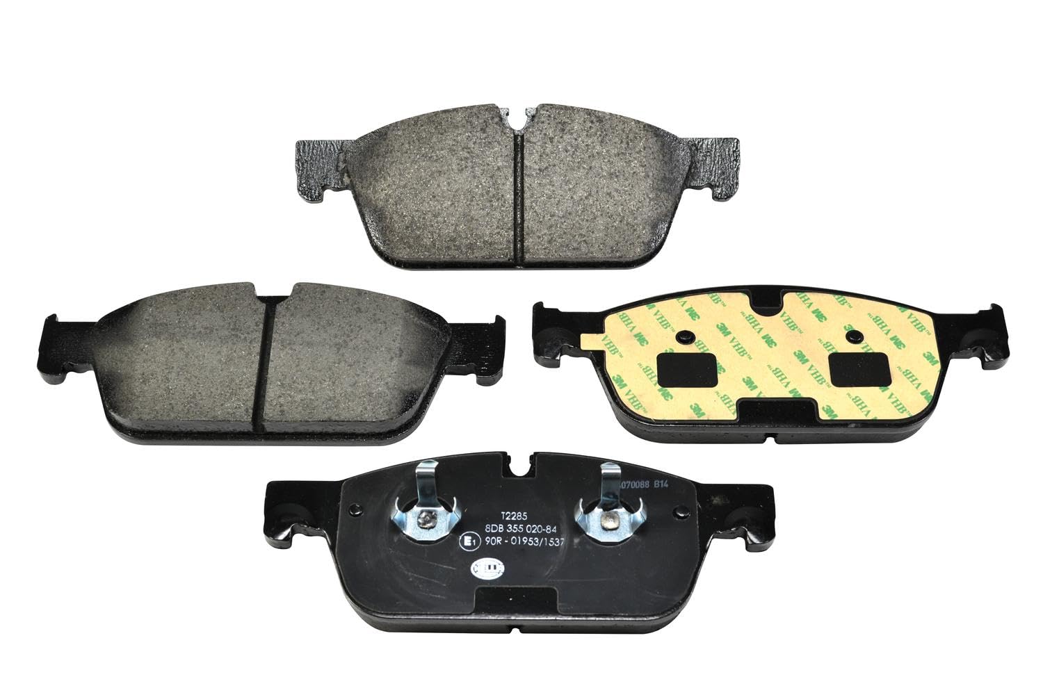 HELLA Bremsbeläge vorne - für Verschleißwarnanzeiger vorbereitet - vier Bremsbeläge pro Set - T2285 - für u.a. MERCEDES-BENZ - 8DB 355 020-841 von Hella
