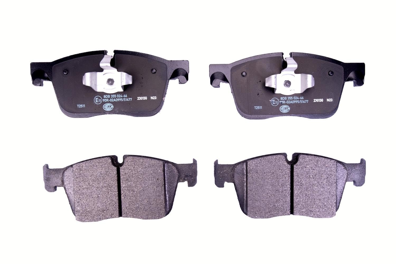 HELLA Bremsbeläge vorne - für Verschleißwarnanzeiger vorbereitet - vier Bremsbeläge pro Set - T2511 - für u.a. JAGUAR / LAND ROVER - 8DB 355 024-661 HELLA Bremsbeläge vorne - für Verschleißwarnanzeiger vorbereitet - vier Bremsbeläge pro Set - T2511 - für u.a. JAGUAR / LAND ROVER - 8DB 355 024-661 von Hella
