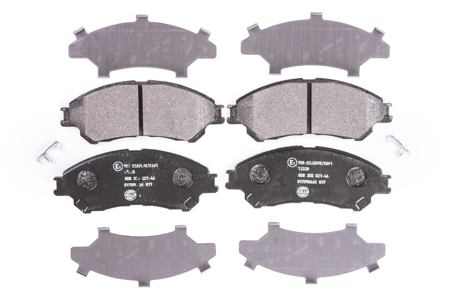 HELLA Bremsbeläge vorne - mit akustischer Verschleißwarnung - vier Bremsbeläge pro Set - T2328 - für u.a. SUZUKI - 8DB 355 021-461 HELLA Bremsbeläge vorne - mit akustischer Verschleißwarnung - vier Bremsbeläge pro Set - T2328 - für u.a. SUZUKI - 8DB 355 021-461 von Hella