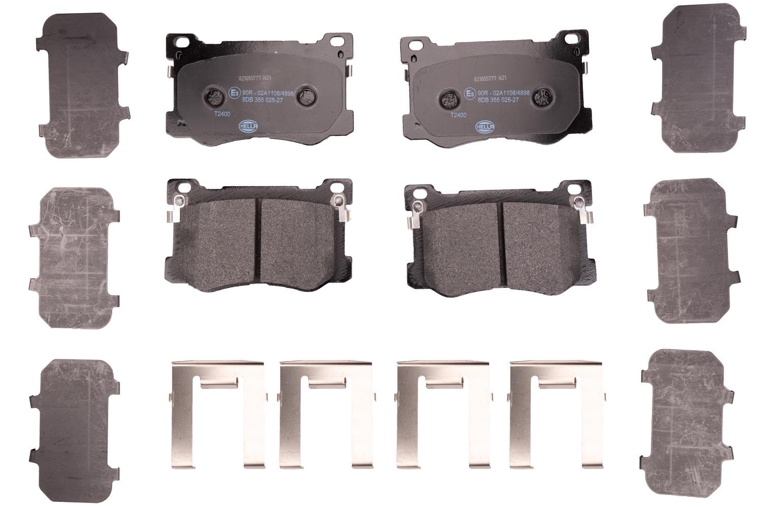 HELLA Bremsbeläge vorne - mit akustischer Verschleißwarnung - vier Bremsbeläge pro Set - T2400 - für u.a. HYUNDAI - 8DB 355 025-271 HELLA Bremsbeläge vorne - mit akustischer Verschleißwarnung - vier Bremsbeläge pro Set - T2400 - für u.a. HYUNDAI - 8DB 355 025-271 von Hella