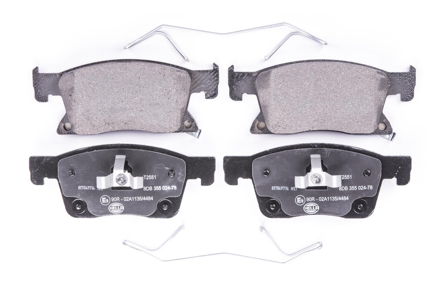 HELLA Bremsbeläge vorne - mit akustischer Verschleißwarnung - vier Bremsbeläge pro Set - T2551 - für u.a. CHEVROLET / HOLDEN / OPEL / VAUXHALL - 8DB 355 024-781 HELLA Bremsbeläge vorne - mit akustischer Verschleißwarnung - vier Bremsbeläge pro Set - T2551 - für u.a. CHEVROLET / HOLDEN / OPEL / VAUXHALL - 8DB 355 024-781 von Hella