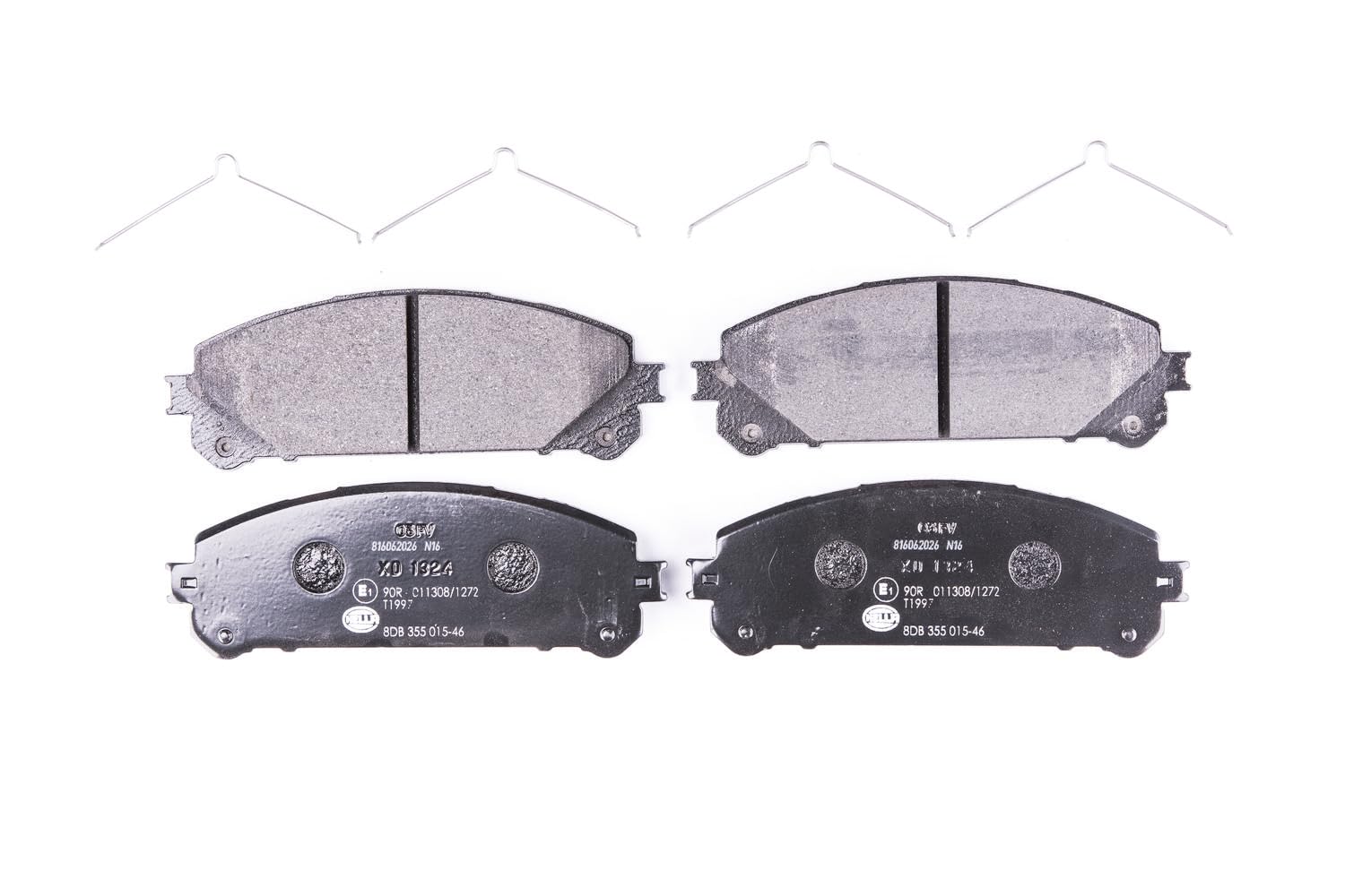 HELLA Bremsbeläge vorne - nicht für Verschleißwarnanzeiger vorbereitet - vier Bremsbeläge pro Set - T1997 - für u.a. LEXUS / TOYOTA - 8DB 355 015-461 HELLA Bremsbeläge vorne - nicht für Verschleißwarnanzeiger vorbereitet - vier Bremsbeläge pro Set - T1997 - für u.a. LEXUS / TOYOTA - 8DB 355 015-461 von Hella