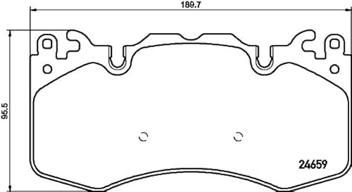 HELLA Bremsbeläge vorne - für Verschleißwarnanzeiger vorbereitet - vier Bremsbeläge pro Set - T2113 - für u.a. LAND ROVER - 8DB 355 016-151 HELLA Bremsbeläge vorne - für Verschleißwarnanzeiger vorbereitet - vier Bremsbeläge pro Set - T2113 - für u.a. LAND ROVER - 8DB 355 016-151 von Hella