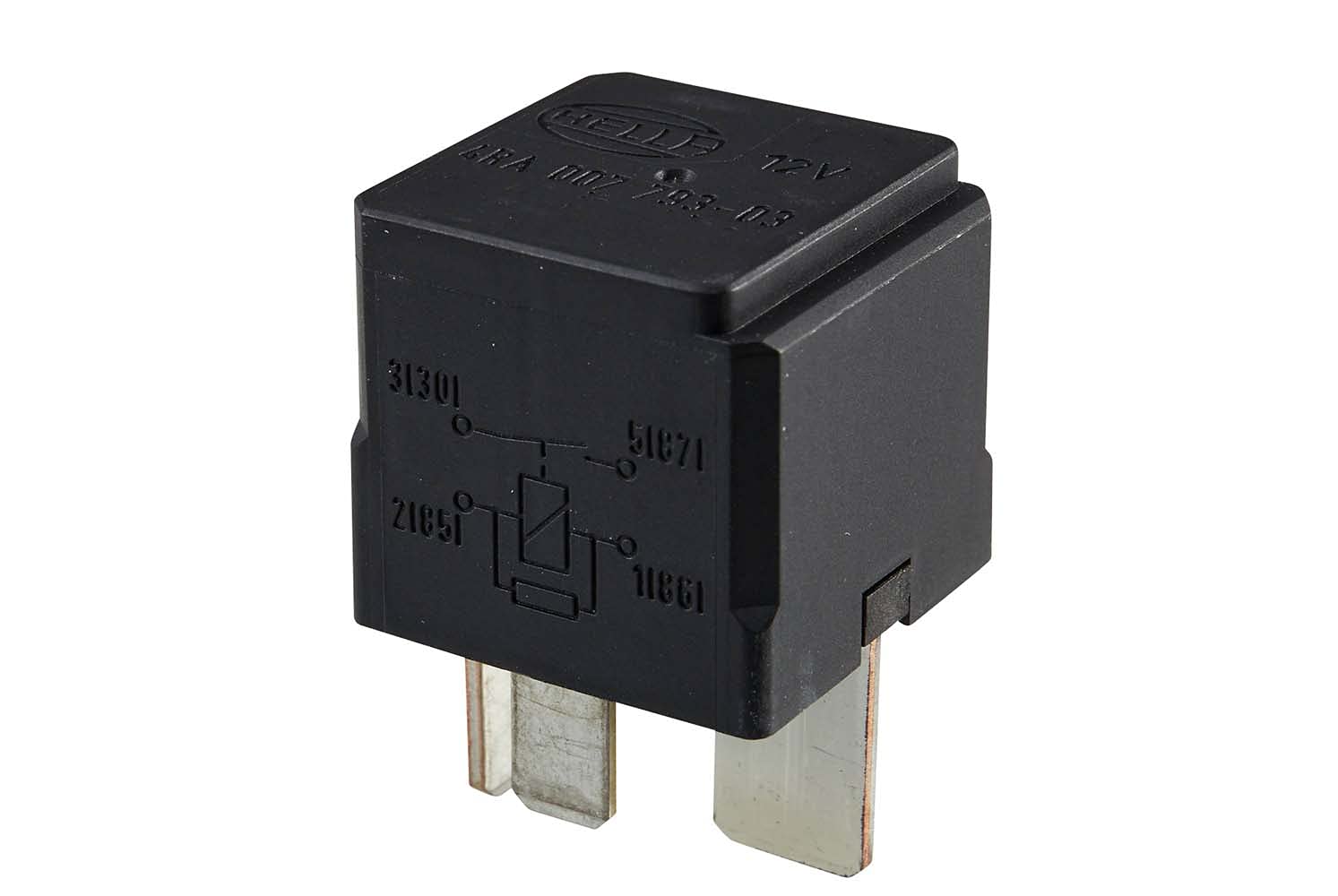 HELLA Relais, Arbeitsstrom - 12V - 4-polig - Schaltbild: S2 - Stecker: B3 - Hochleistungs-Schließer - Farbe: schwarz - ohne Halter - 4RA 007 793-031, Mit Spulenunterdrückung HELLA Relais, Arbeitsstrom - 12V - 4-polig - Schaltbild: S2 - Stecker: B3 - Hochleistungs-Schließer - Farbe: schwarz - ohne Halter - 4RA 007 793-031, Mit Spulenunterdrückung von Hella