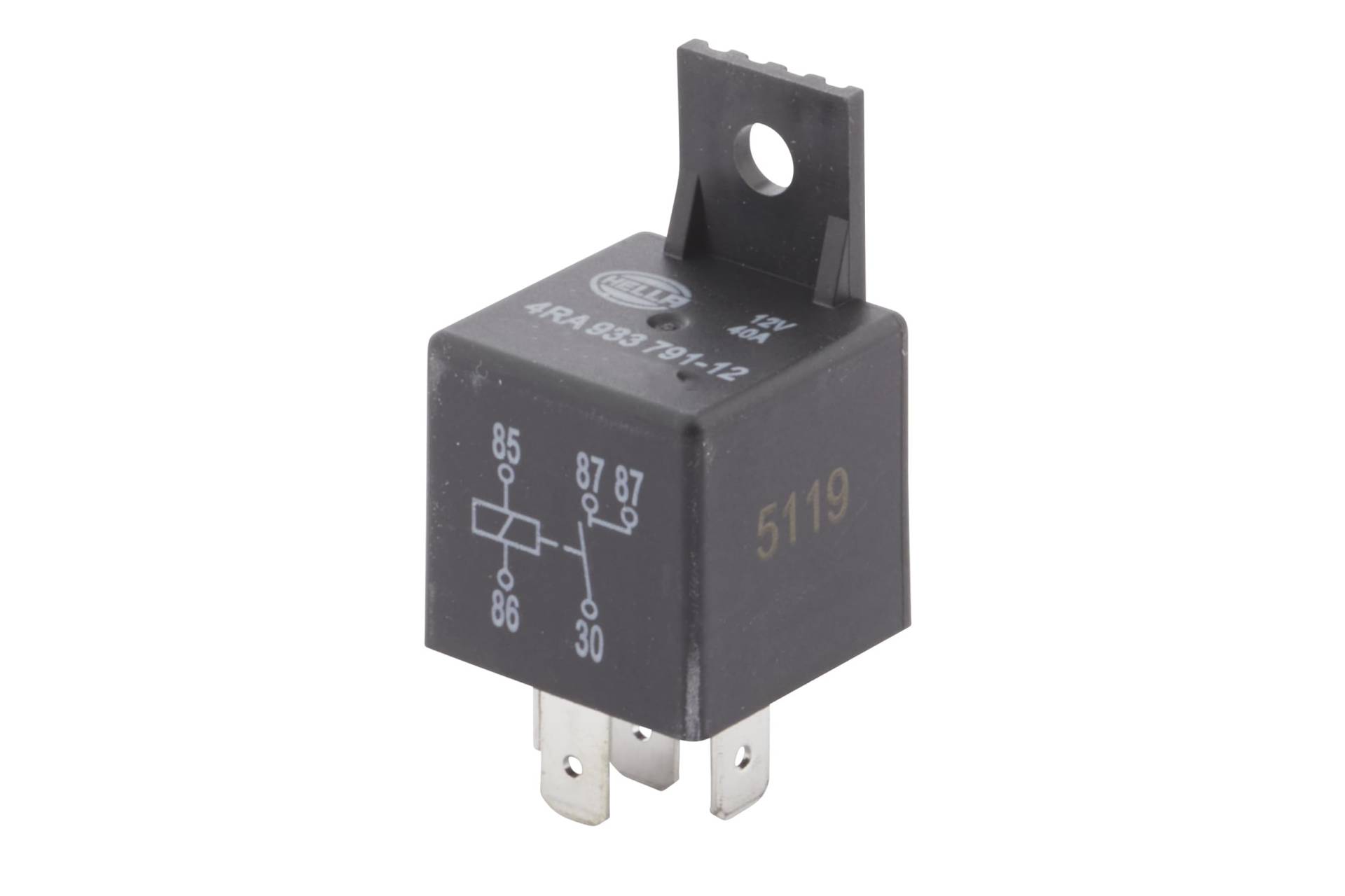 HELLA Relais, Arbeitsstrom - 12V - 5-polig - Schließer - mit Halter - Menge: 1 - 4RA 933 791-121 HELLA Relais, Arbeitsstrom - 12V - 5-polig - Schließer - mit Halter - Menge: 1 - 4RA 933 791-121 von Hella