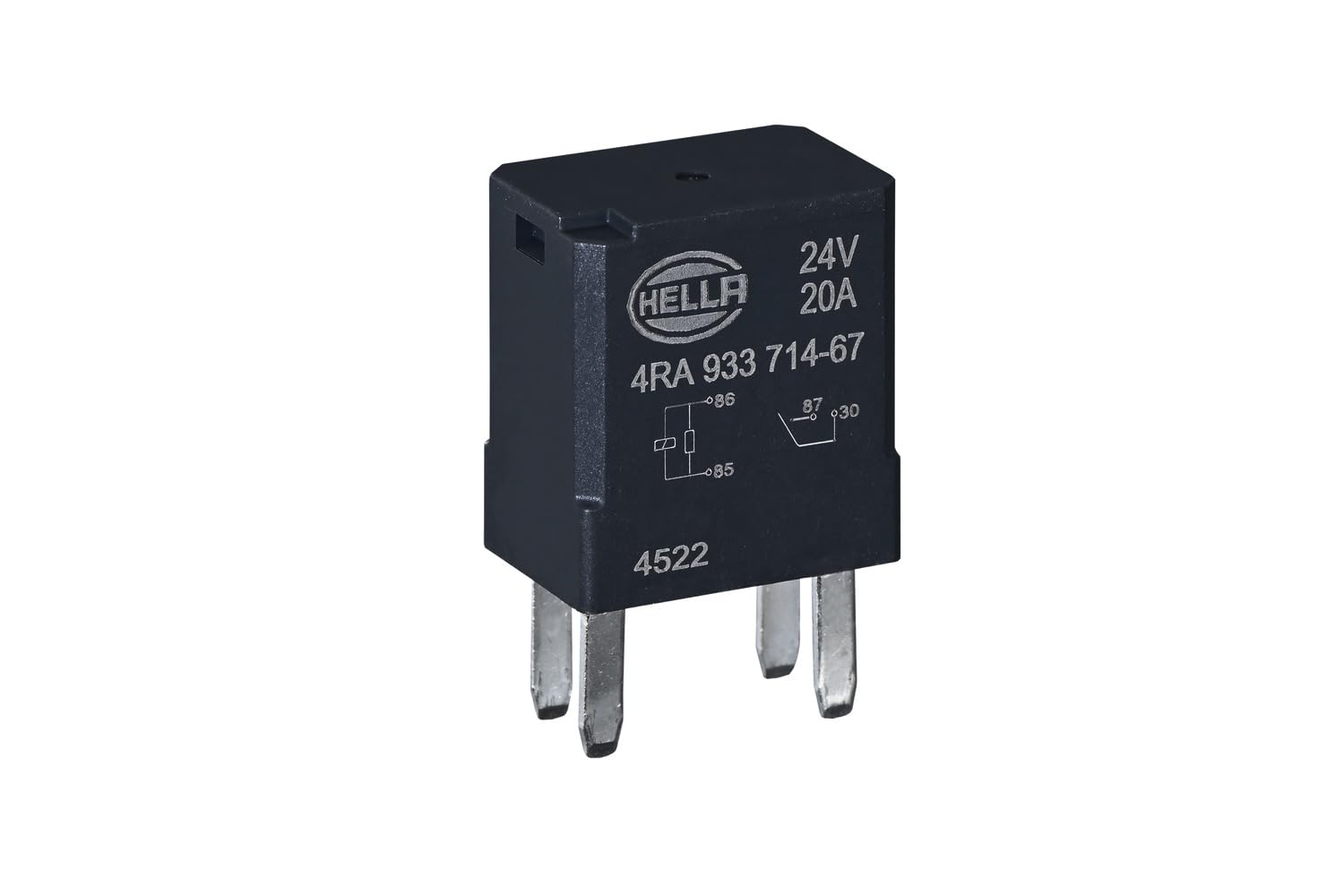 HELLA Relais, Arbeitsstrom - 24V - 4-polig - Schließer - 4RA 933 714-671 HELLA Relais, Arbeitsstrom - 24V - 4-polig - Schließer - 4RA 933 714-671 von Hella
