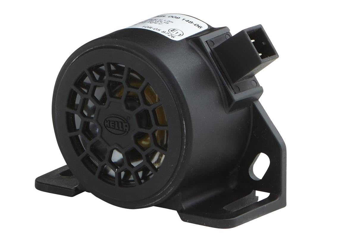HELLA Rückfahrwarner - 97dB(A) - Frequenzbereich: 1200Hz - SAE - geschraubt - Stecker: AMP - Menge: 1 - 3SL 009 148-061 von Hella