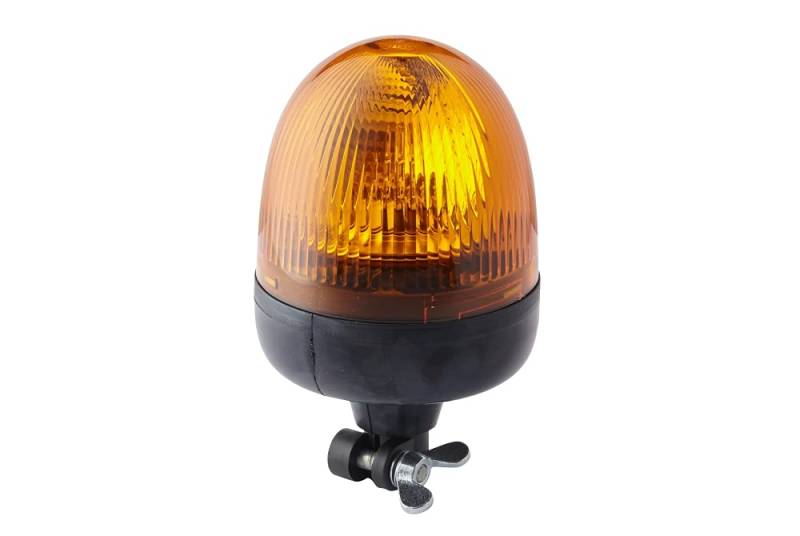HELLA Rundumleuchte - Halogen Warnleuchte - Rota Compact - 12V - gelb - Rohrstutzen, flexibel - Menge: 1 - 2RL 009 506-001 von Hella