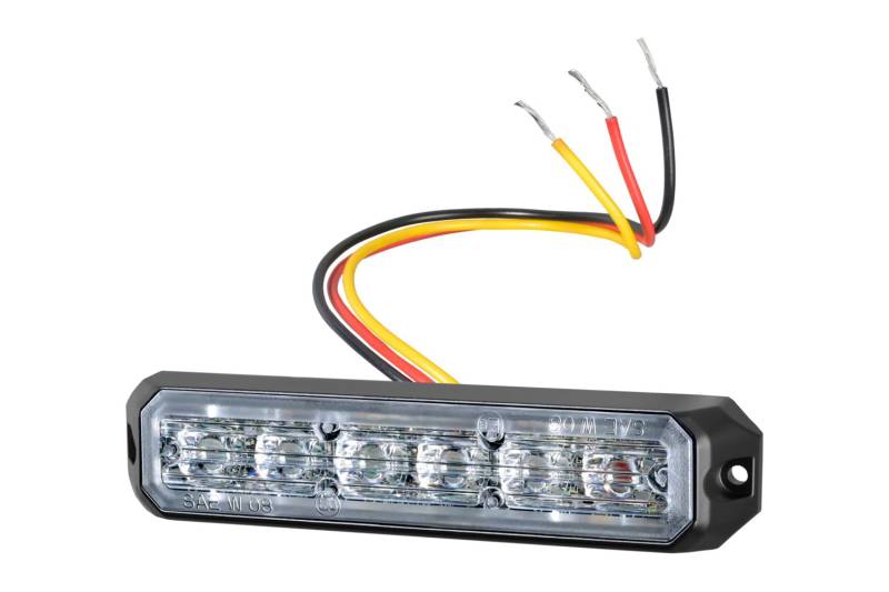 HELLA Rundumleuchte - LED Warnleuchte - Blitzleuchte - BST - 12V / 24V - blau - Schraubanschluss/Anbau - Kabel: 150mm - Stecker: offene Kabelenden - Set - Menge: 2 - 2XD 012 160-901 von Hella