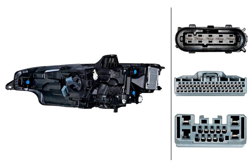 HELLA 1LX 013 508-941 LED Scheinwerfer - für u.a. VOLVO V60/S60 - JB0C - ECE - für Linksverkehr - rechts von Hella