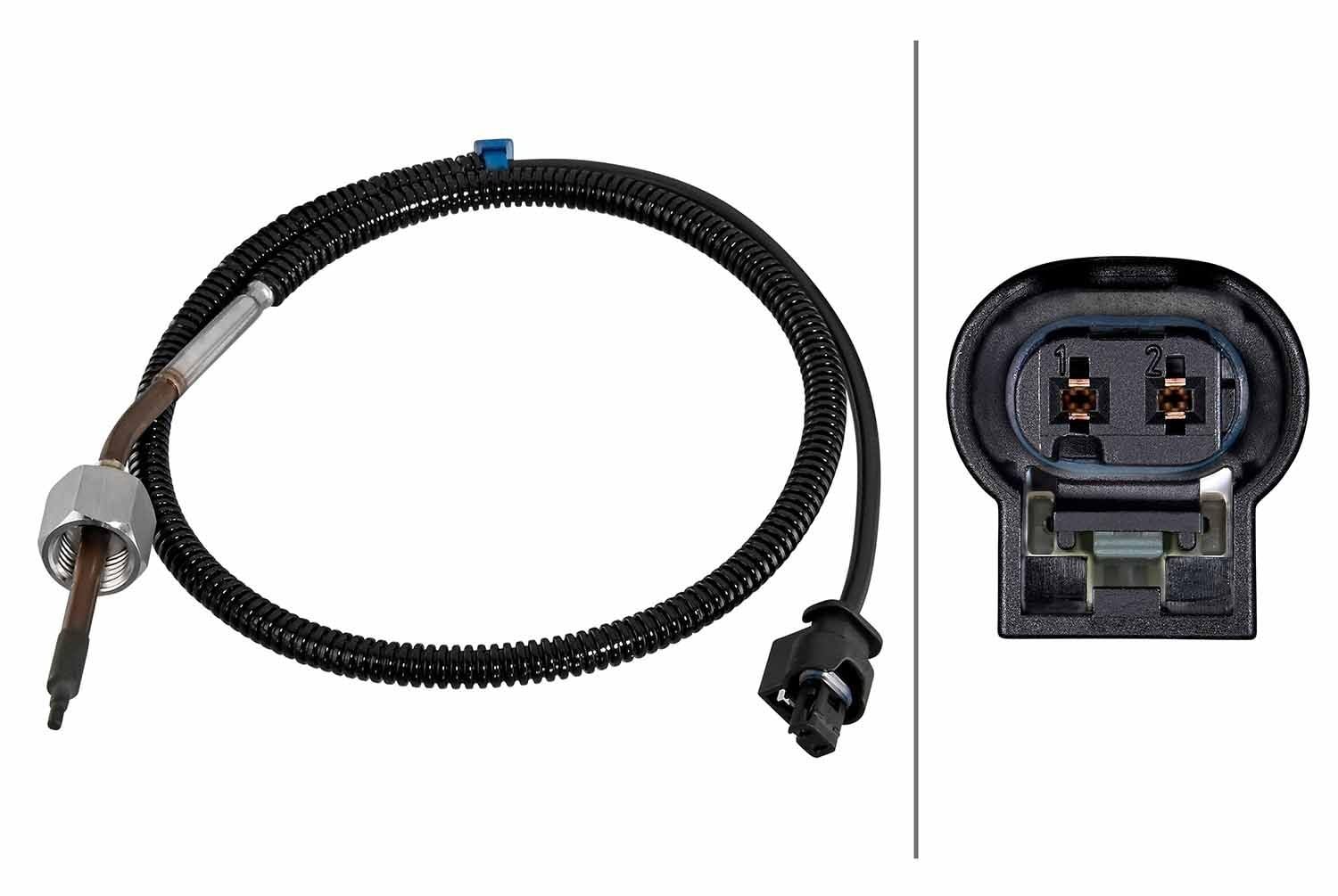 HELLA 6PT 010 376-711 Sensor, Abgastemperatur - 2-polig - geschraubt - Kabel: 620mm HELLA 6PT 010 376-711 Sensor, Abgastemperatur - 2-polig - geschraubt - Kabel: 620mm von Hella