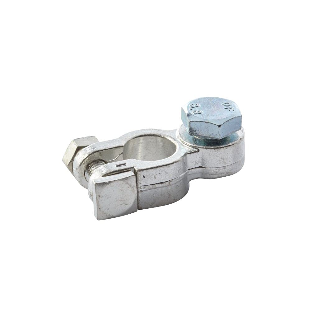 HELLA 8KX 707 913-001 Batteriepolklemme - für Minuspol - 12/24V - Ø: 15.9mm - von: 50mm² - bis: 120mm² - M 10 x 1,5 - mit Bolzen, Silber HELLA 8KX 707 913-001 Batteriepolklemme - für Minuspol - 12/24V - Ø: 15.9mm - von: 50mm² - bis: 120mm² - M 10 x 1,5 - mit Bolzen, Silber von Hella