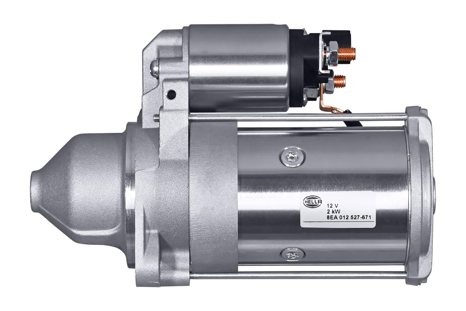 HELLA 8EA 012 527-671 Starter/Anlasser - 12V - 2kW - für u.a. Kia Sportage (JE_, KM_) von Hella