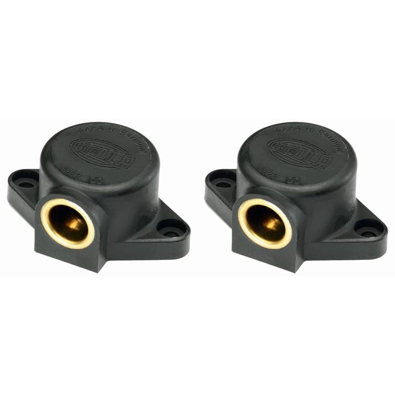 HELLA - Steckdose - Anbau - Stecker: Schraubkontakt - Kunststoffgehäuse - DIN/ISO: 4165-8JB 004 123-002 (Packung mit 2) von Hella