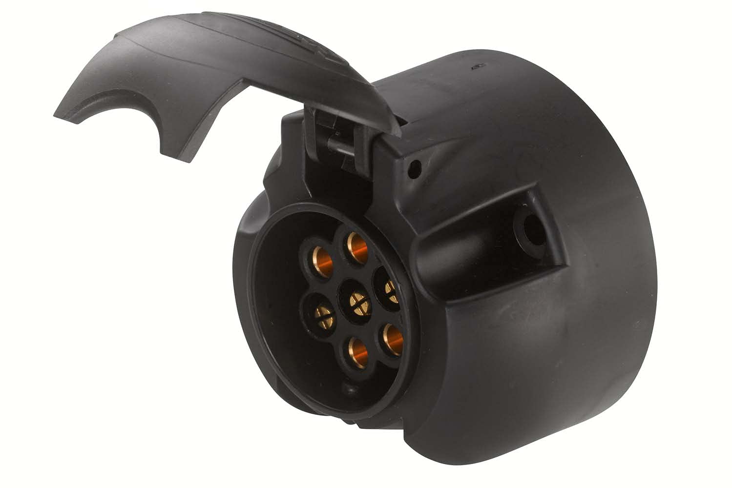 HELLA 8JB 006 462-001 Steckdose - 24V - 7-polig - Stecker: Flachstecker - schwarz von Hella