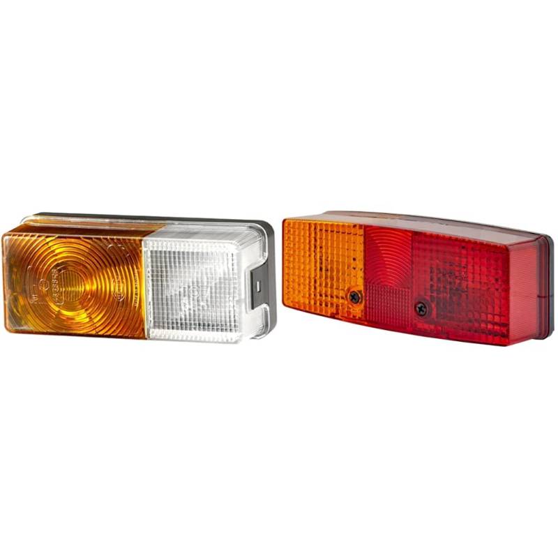 Hella 2BE 002 582-031 Blinkleuchte - 12V - Anbau - links/rechts & 2SD 003 184-031 Heckleuchte - 12/24V - Anbau - links von Hella