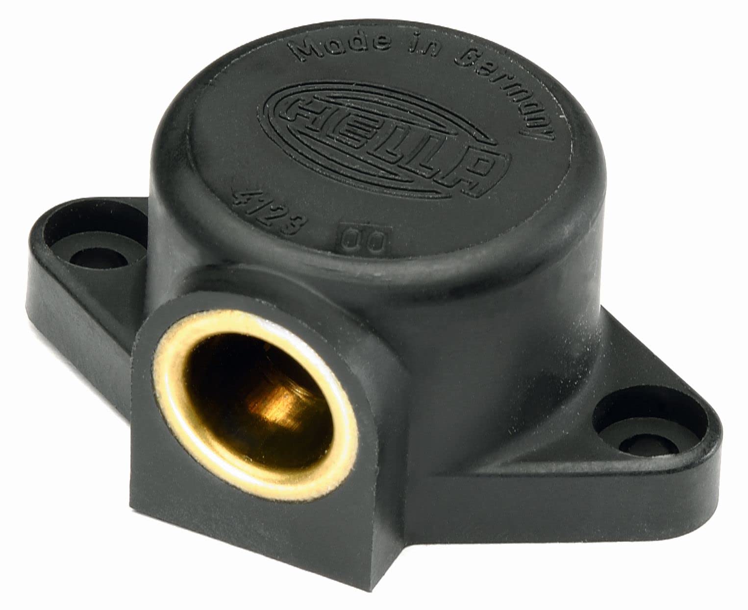 HELLA Steckdose - 1-polig - Schraubanschluss - Stecker: Schraubkontakt - schwarz - DIN/ISO: 4165 - Blister - Menge: 1 - 8JB 004 123-002 von Hella