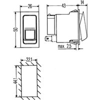 Schalter HELLA 6RH 007 832-741 von Hella