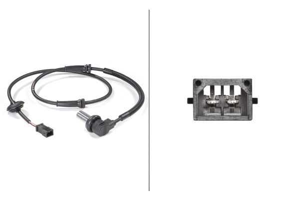 Sensor, Raddrehzahl Vorderachse Hella 6PU 009 106-291 von Hella