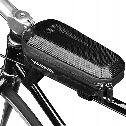 [Hello Case] Wasserdichte Fahrradtasche mit Rahmen, Handyfach, 22,5 x 10 x 9 cm, schwarz von Hello Case