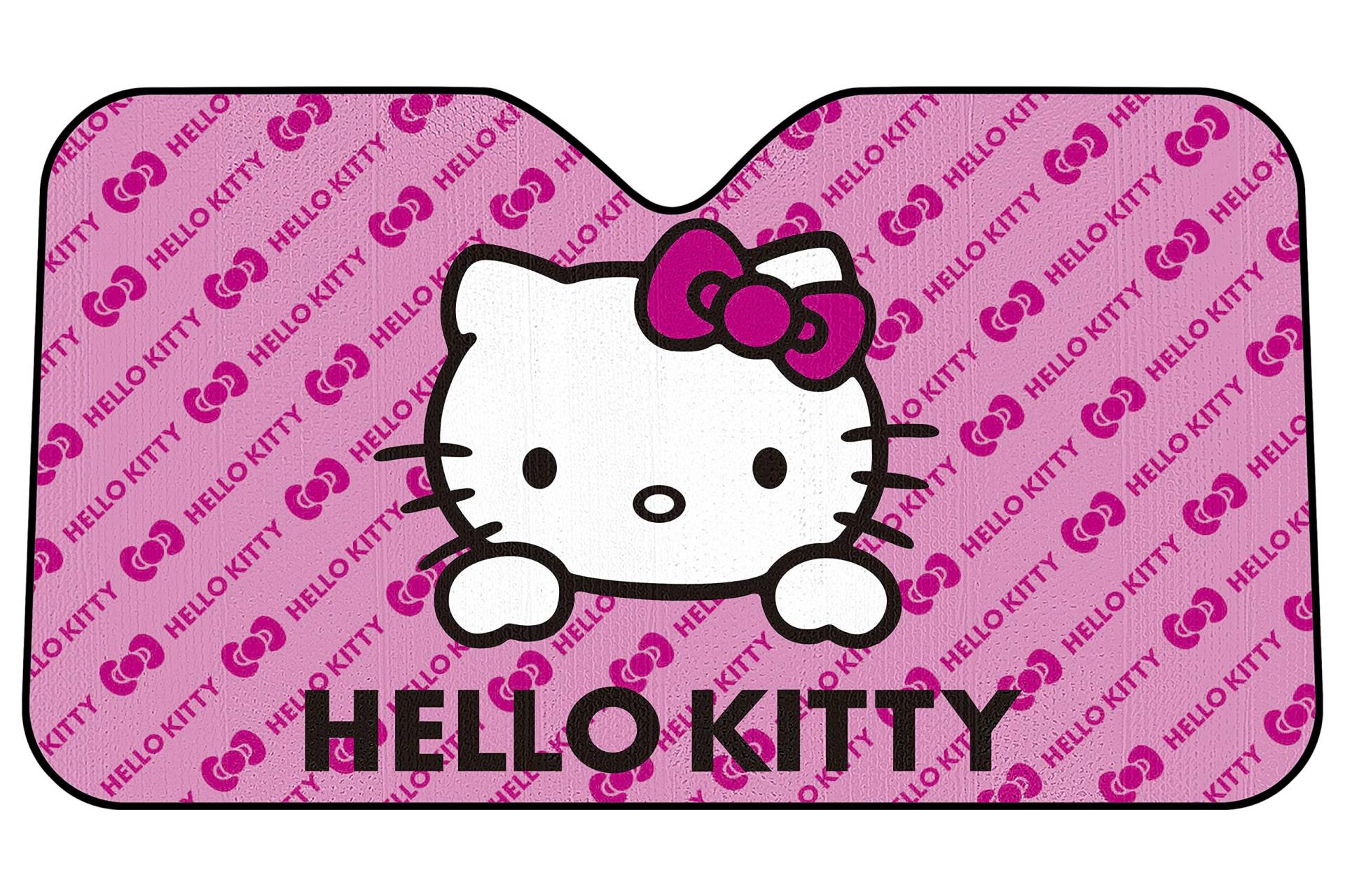 Hello Kitty Front Auto Windschutzscheibe Sonnenblende Design. 130 * 70 cm Universelles Design für die meisten Autos. von Hello Kitty