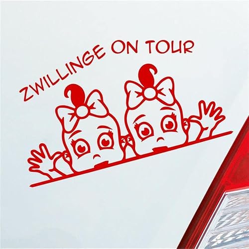 Hellweg Druckerei Auto Aufkleber Zwillinge on Tour Board Baby Mädchen von Hellweg Druckerei