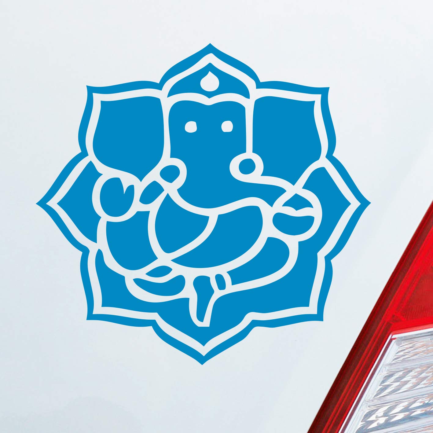 Hellweg Druckerei Buddhismus Elefant Ganesha Buddha Asien Auto Aufkleber Sticker Heckscheibenaufkleber von Hellweg Druckerei