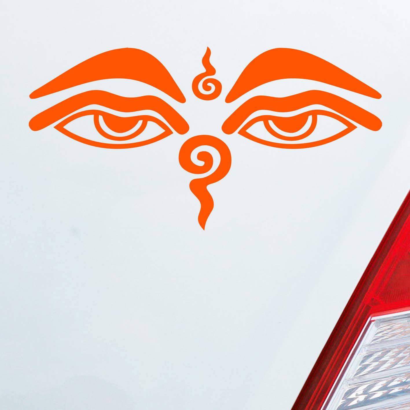 Hellweg Druckerei Buddhismus Sehendes Auge Eye Buddha Asien Auto Aufkleber Sticker Heckscheibenaufkleber von Hellweg Druckerei