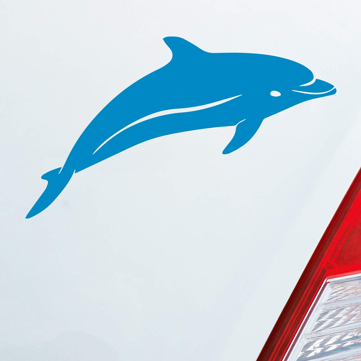 Hellweg Druckerei Delphin Delfin Fisch Tier Tuning Auto Aufkleber Sticker Heckscheibenaufkleber von Hellweg Druckerei