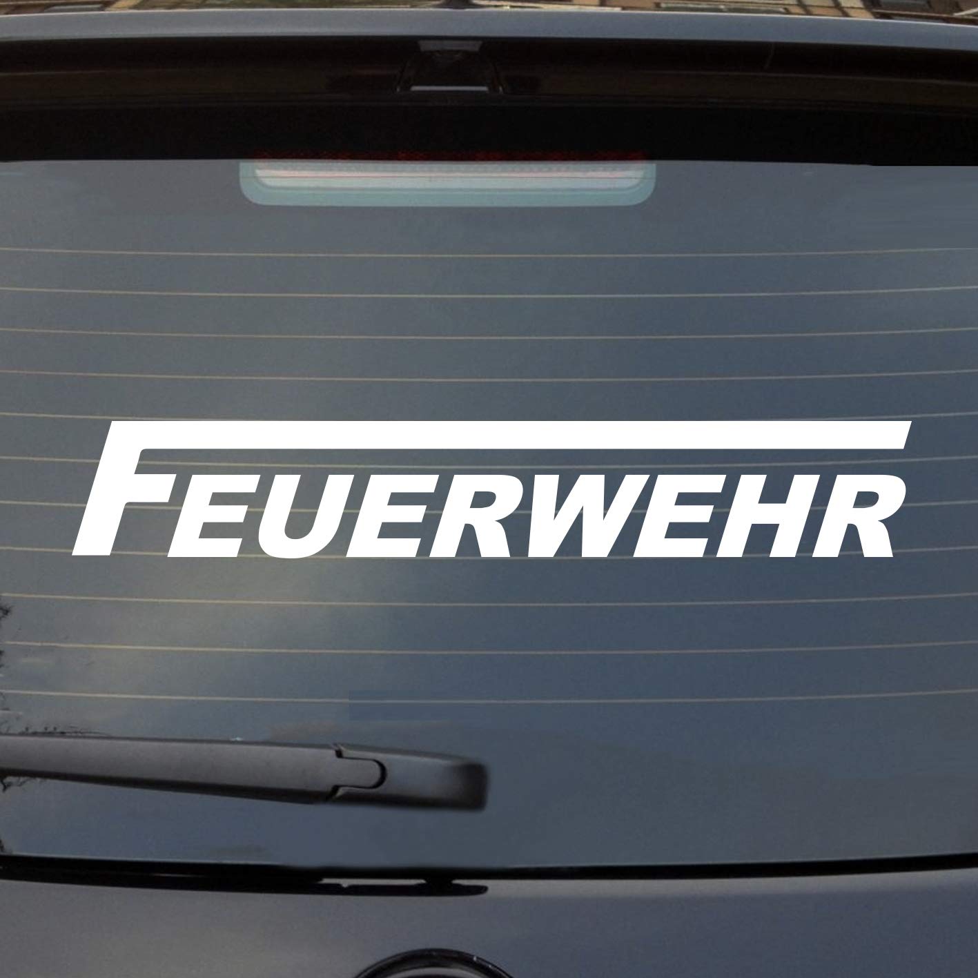 Hellweg Druckerei Feuerwehr langes F Auto Aufkleber Sticker Heckscheibenaufkleber Hellweg Druckerei Feuerwehr langes F Auto Aufkleber Sticker Heckscheibenaufkleber von Hellweg Druckerei
