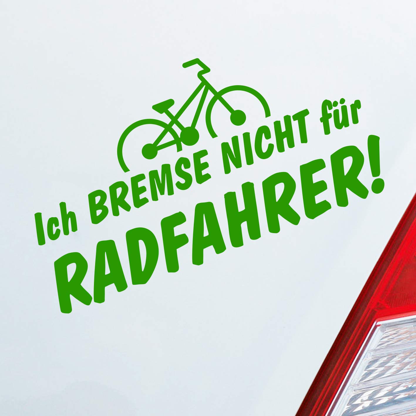 Hellweg Druckerei Ich Bremse Nicht Zubehör passend für Radfahrer Bicycle Rad Auto Aufkleber Sticker Heckscheibenaufkleber Hellweg Druckerei Ich Bremse Nicht Zubehör passend für Radfahrer Bicycle Rad Auto Aufkleber Sticker Heckscheibenaufkleber von Hellweg Druckerei